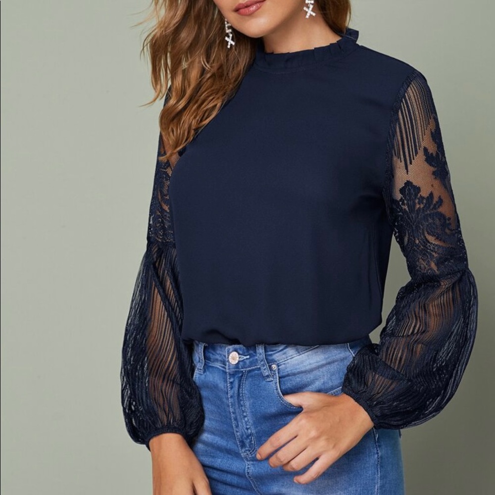 Shein lace blouse
